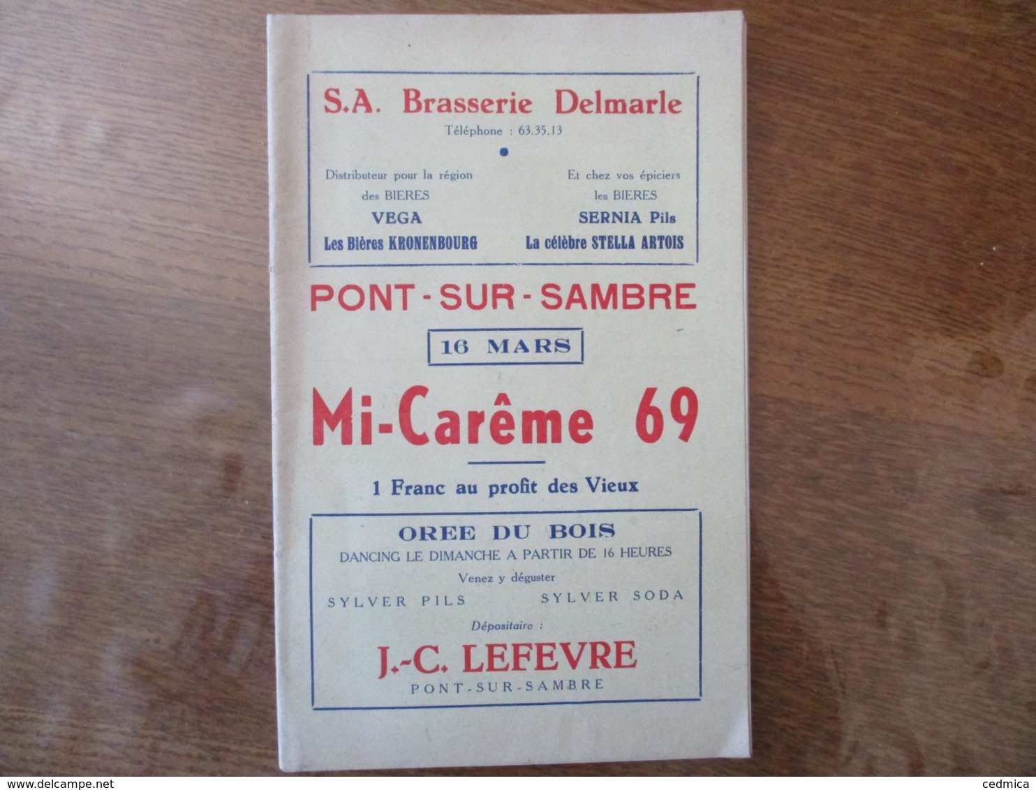 PONT SUR SAMBRE MI-CARÊME 69 LE 16 MARS 69  42 PAGES - Programmes