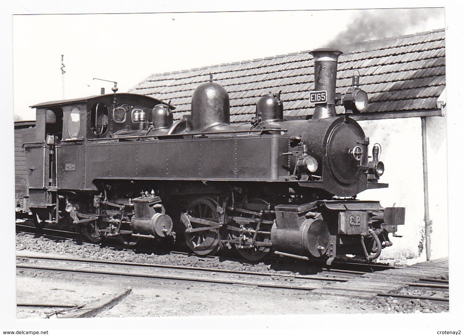 CPM VOIR DOS Portugal Locomotive à Vapeur 020 + 020t E 165 Henschel à Povoa Do Varzim Le 13 Avril 1973 - Porto