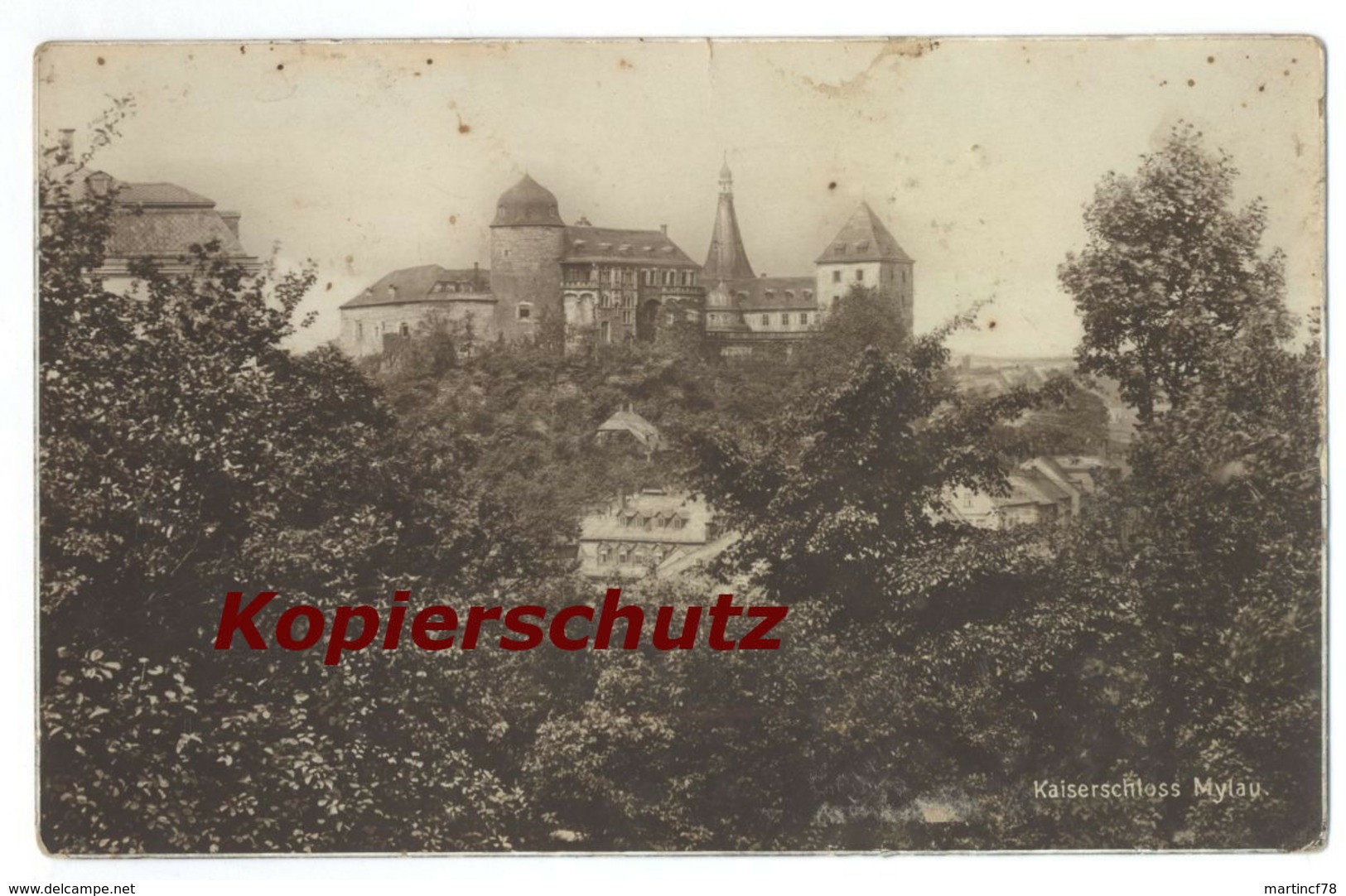 Mylau Kaiserschloss Reichenbach Im Vogtland Burg Ansichtskarte Postkarte - Mylau