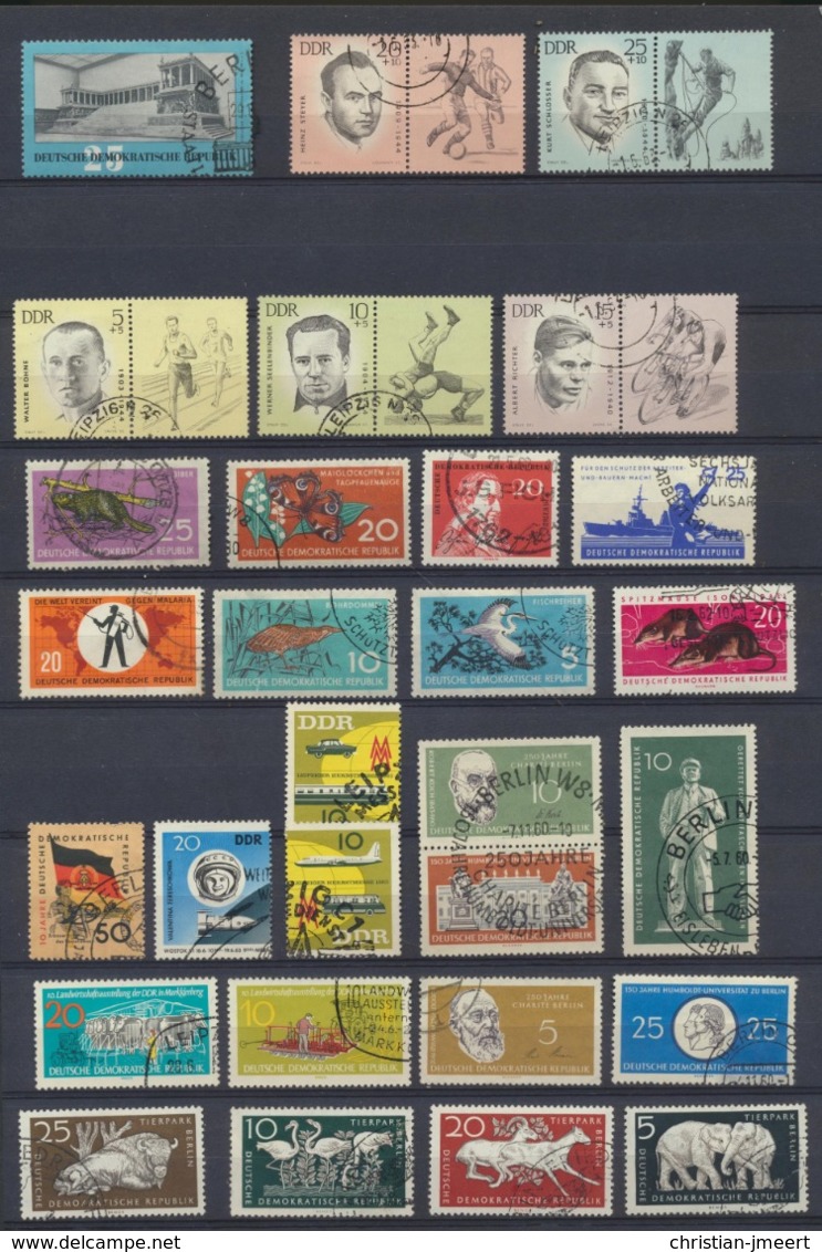 Allemagne DDR  Lot Oblitérés  167 Timbres - Collections