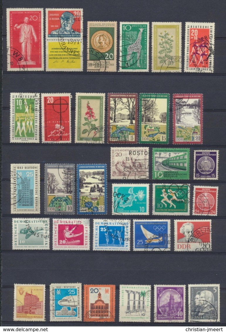 Allemagne DDR  Lot Oblitérés  167 Timbres - Collections