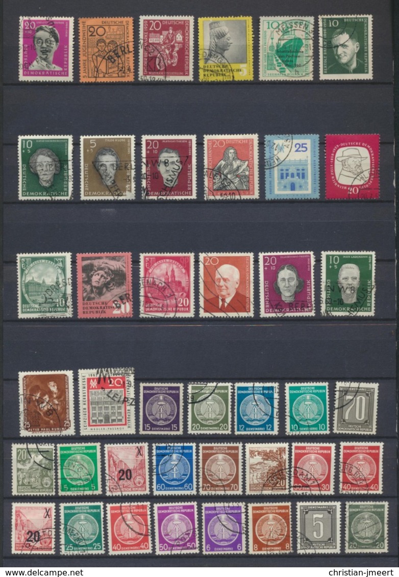 Allemagne DDR  Lot Oblitérés  167 Timbres - Collections