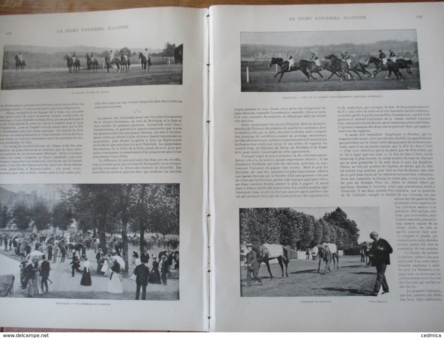 LE SPORT UNIVERSEL ILLUSTRE DU 15 SEPTEMBRE 1896 DEAUVILLE,VENTES DE YEARLINGS,TOKIO,EXPOSITION CANINE DE SPA,WAEREGHEM - Revistas - Antes 1900