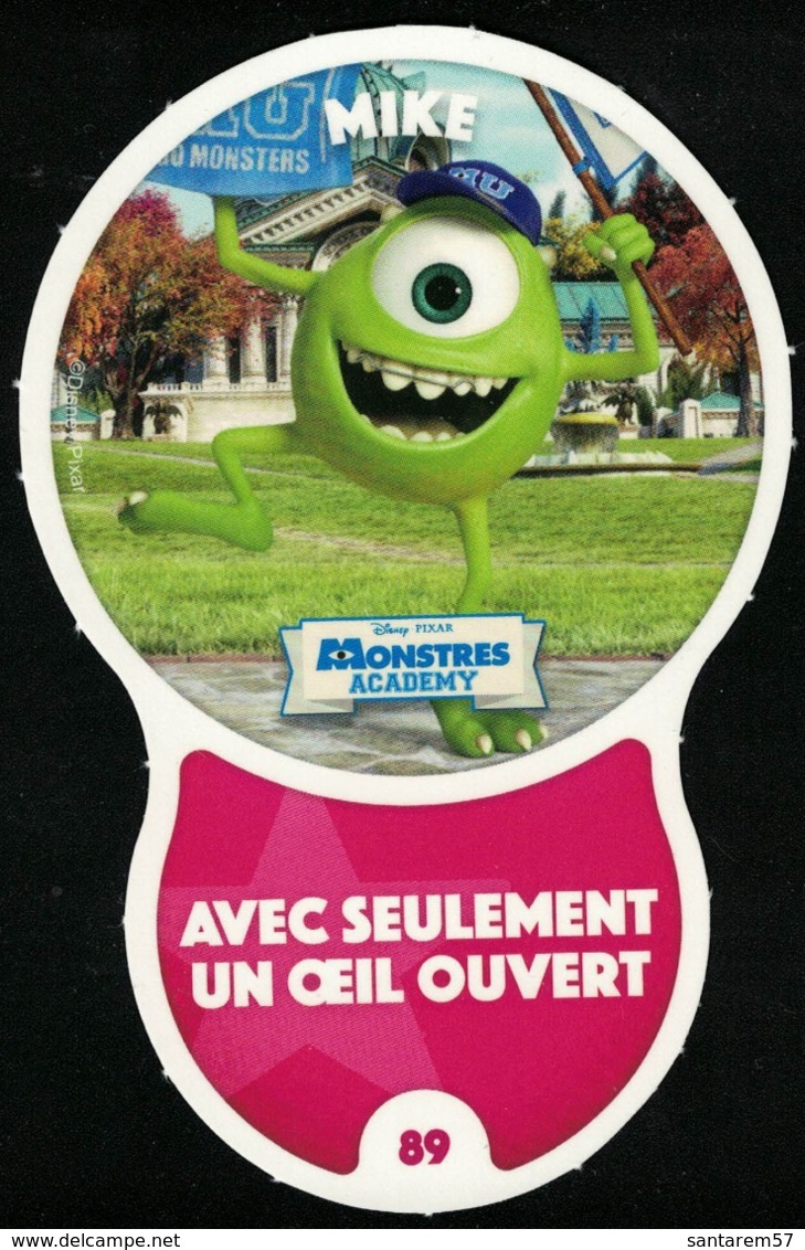 Carte à Collectionner Auchan Les Défis Effet Mike Monstres Academy 89 / 96 - Autres & Non Classés