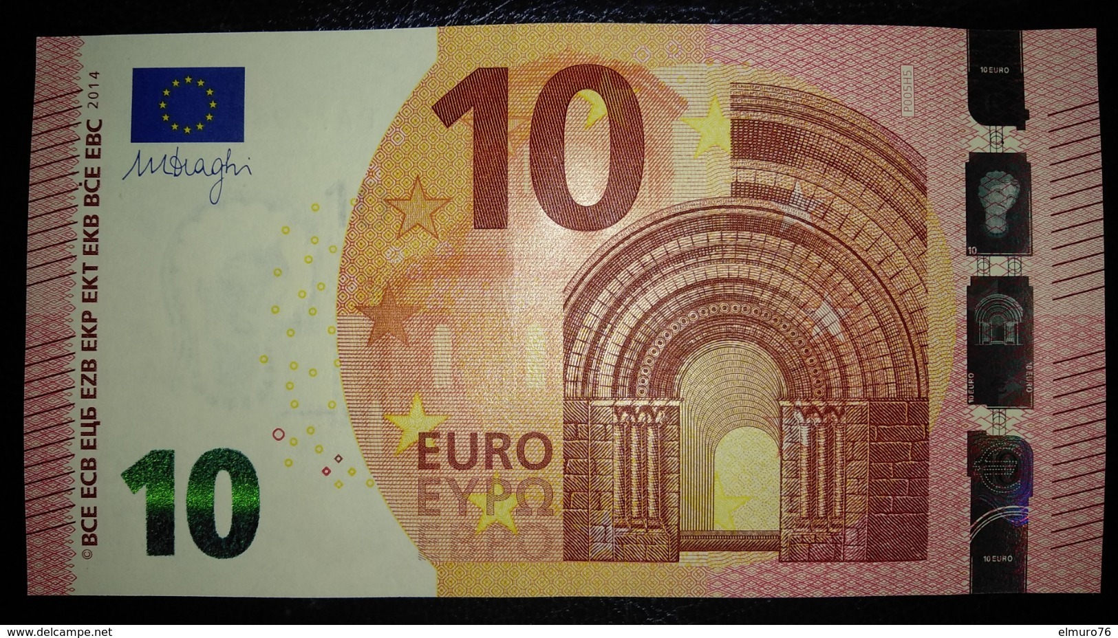 10 EURO P005H5 Netherlands Serie PA75 Draghi Perfect UNC - 10 Euro