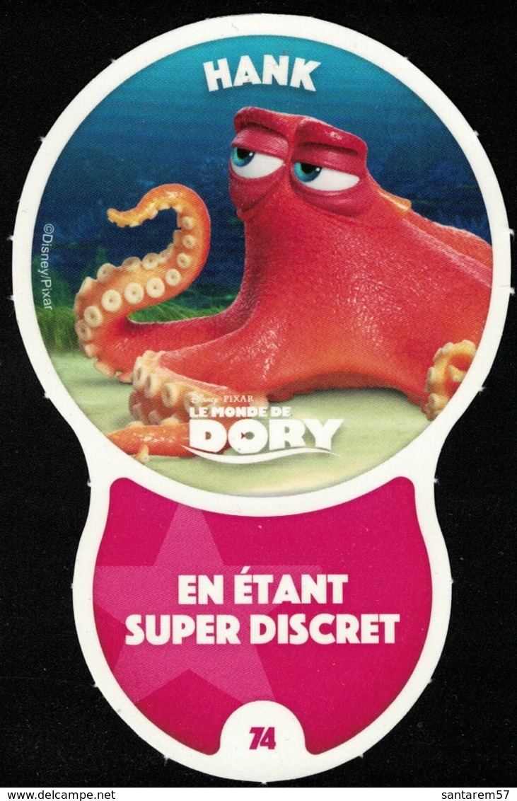Carte à Collectionner Disney Auchan Les Défis Effet Hank Le Monde De Dory 74 / 96 - Autres & Non Classés