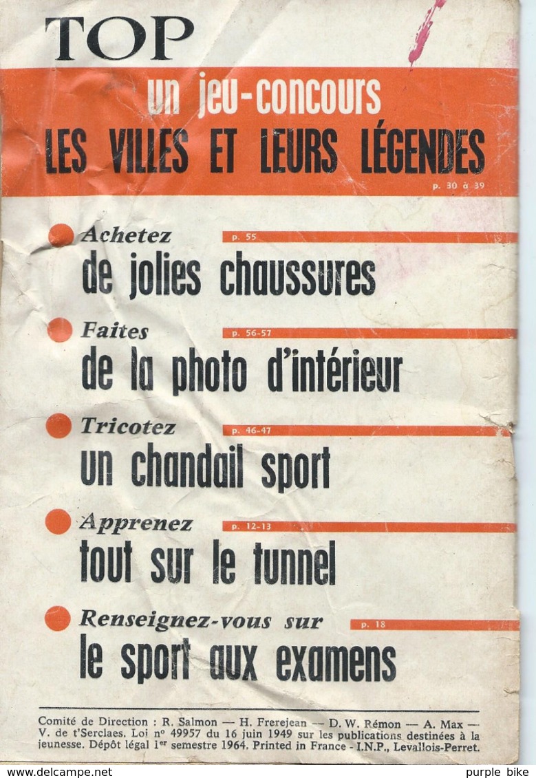 TOP REALITES JEUNESSE N° 276 1964 Les Missiles - Informations Générales