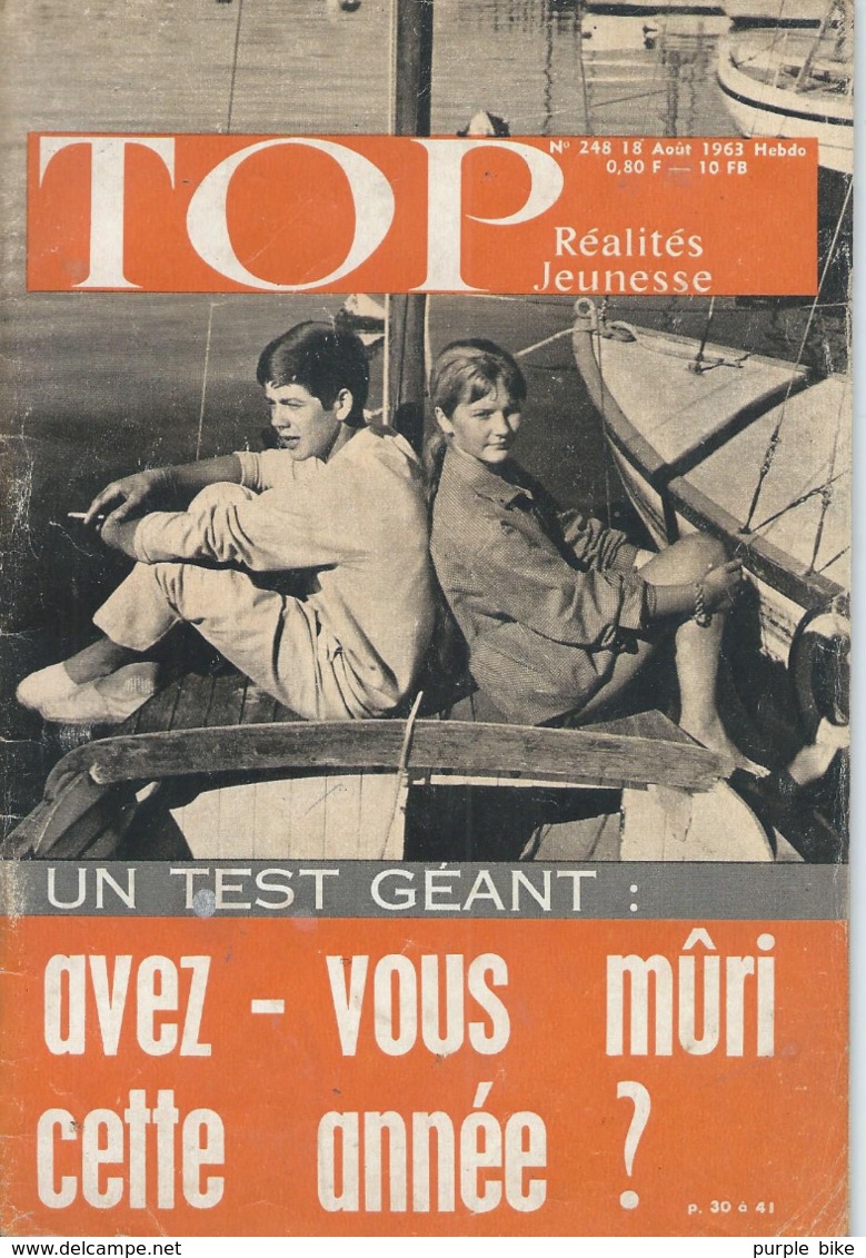 TOP REALITES JEUNESSE N° 248 1963 Test - Informations Générales