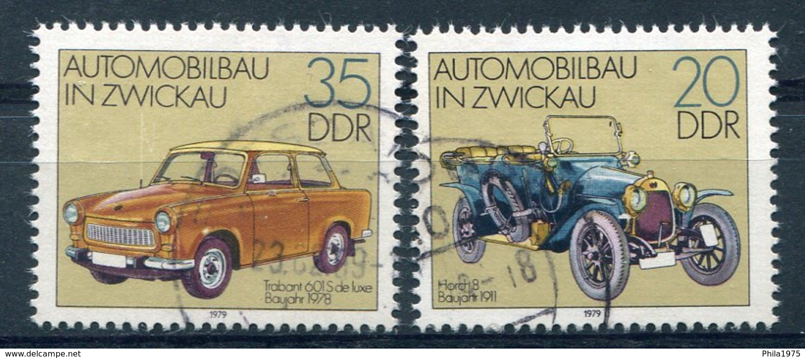 DDR Michel-Nr. 2412-2413 Tagesstempel - Gebruikt