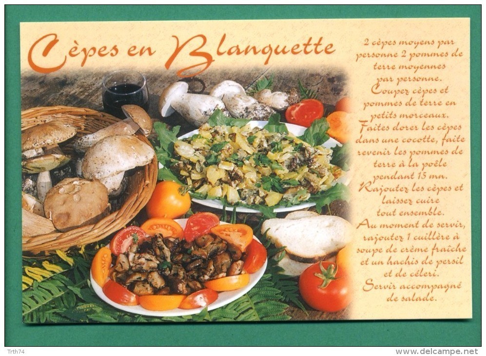 Cepes En Blanquette Recette ( Champignons , Tomates , Pomme De Terre ) - Recettes (cuisine)