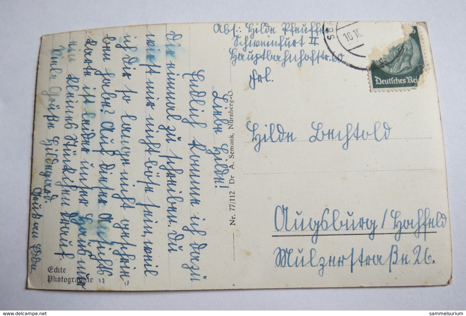 (11/3/56) Postkarte/AK "Schweinfurt A.M." Hauptbahnhof - Schweinfurt