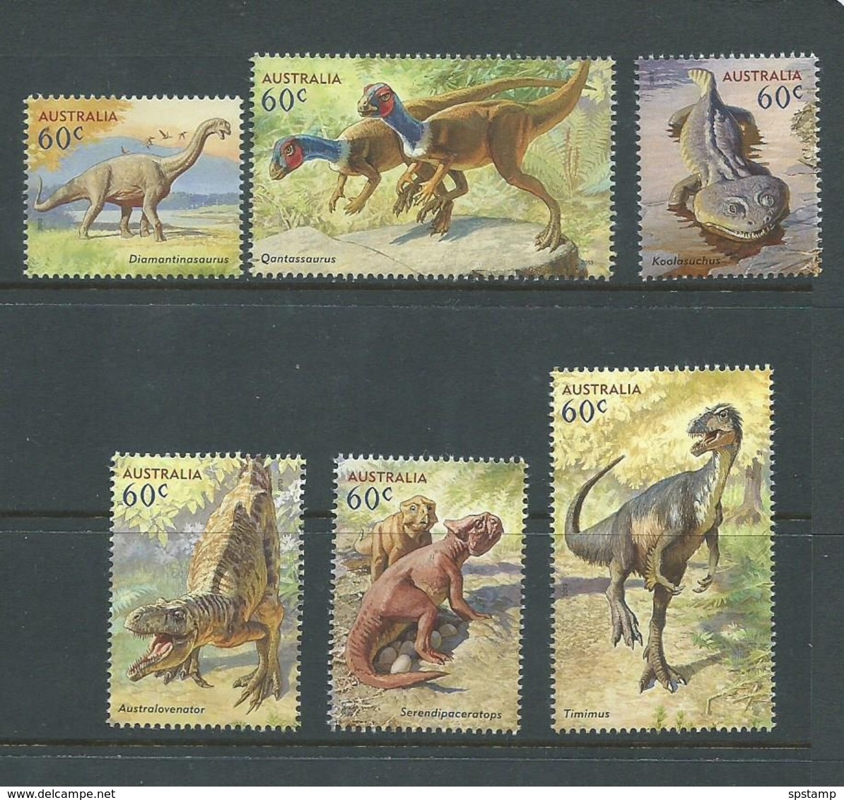 Australia 2013 Dinosaurs Set 6 MNH - Neufs