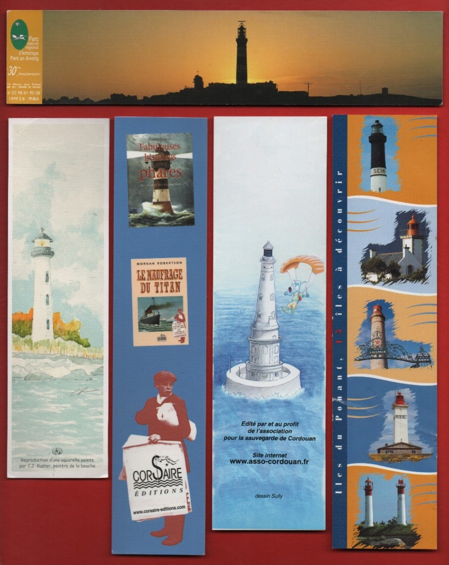 *215*  THEME : PHARE -  SERIE 5  MARQUE PAGE - Marque-Pages