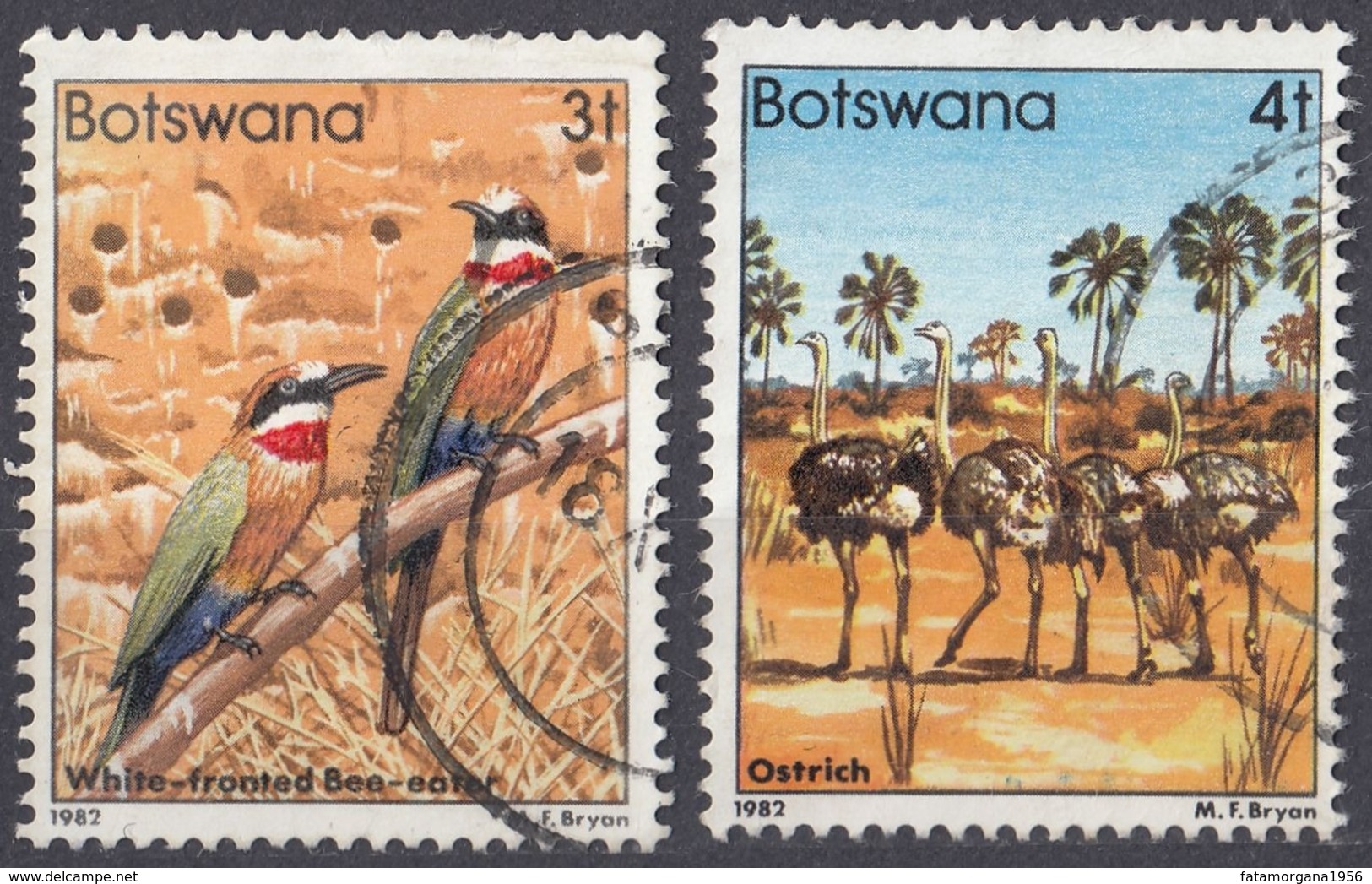 BOTSWANA - 1982 - Lotto Di 2 Valori Usati: Yvert 453 E 454. - Botswana (1966-...)