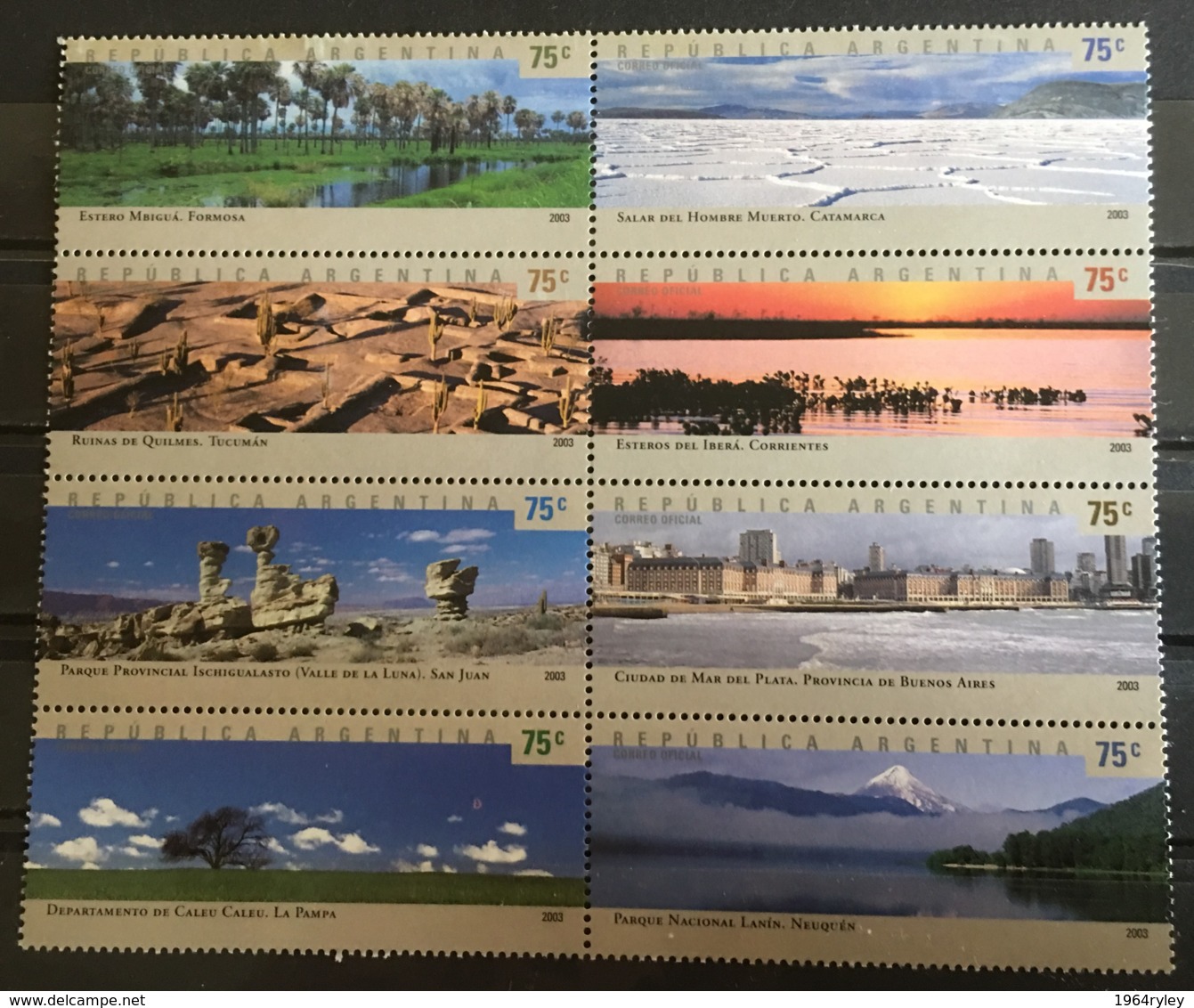 ARGENTINA  - MNH** - 2003 - # 2248 A-H - Unused Stamps