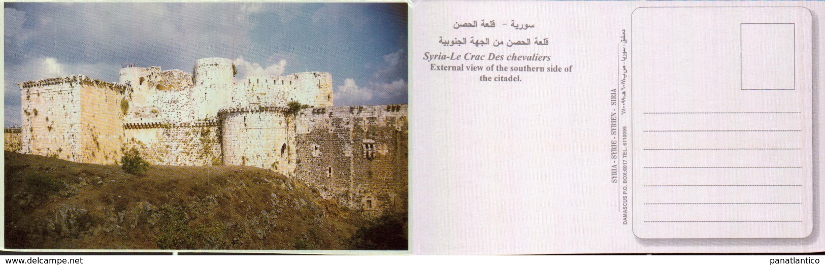 SIRIA, LE CRAC, EXTERNAL VIEW OF THE SOUTHWESTERN SIDE OF THE CITADEL [20393] - Syria