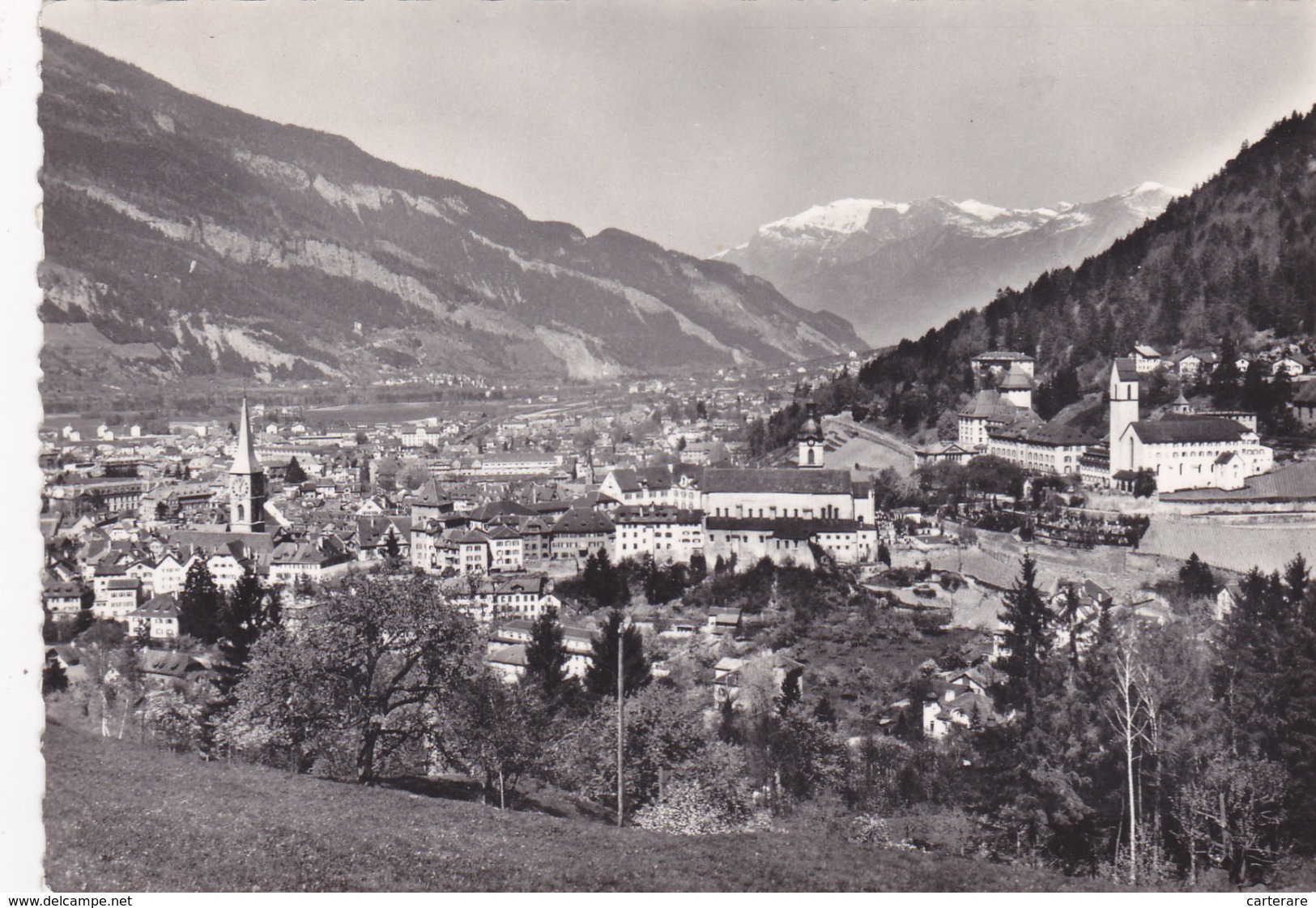 SUISSE,HLVETIA,SWISS,SWITZERLAND,SVIZZERA,SCHWEIZ, GRISONS,CHUR,COIRE,COIRA,PLESSUR,CARTE PHOTO,IL Y A 60 ANS,RARE - Coira