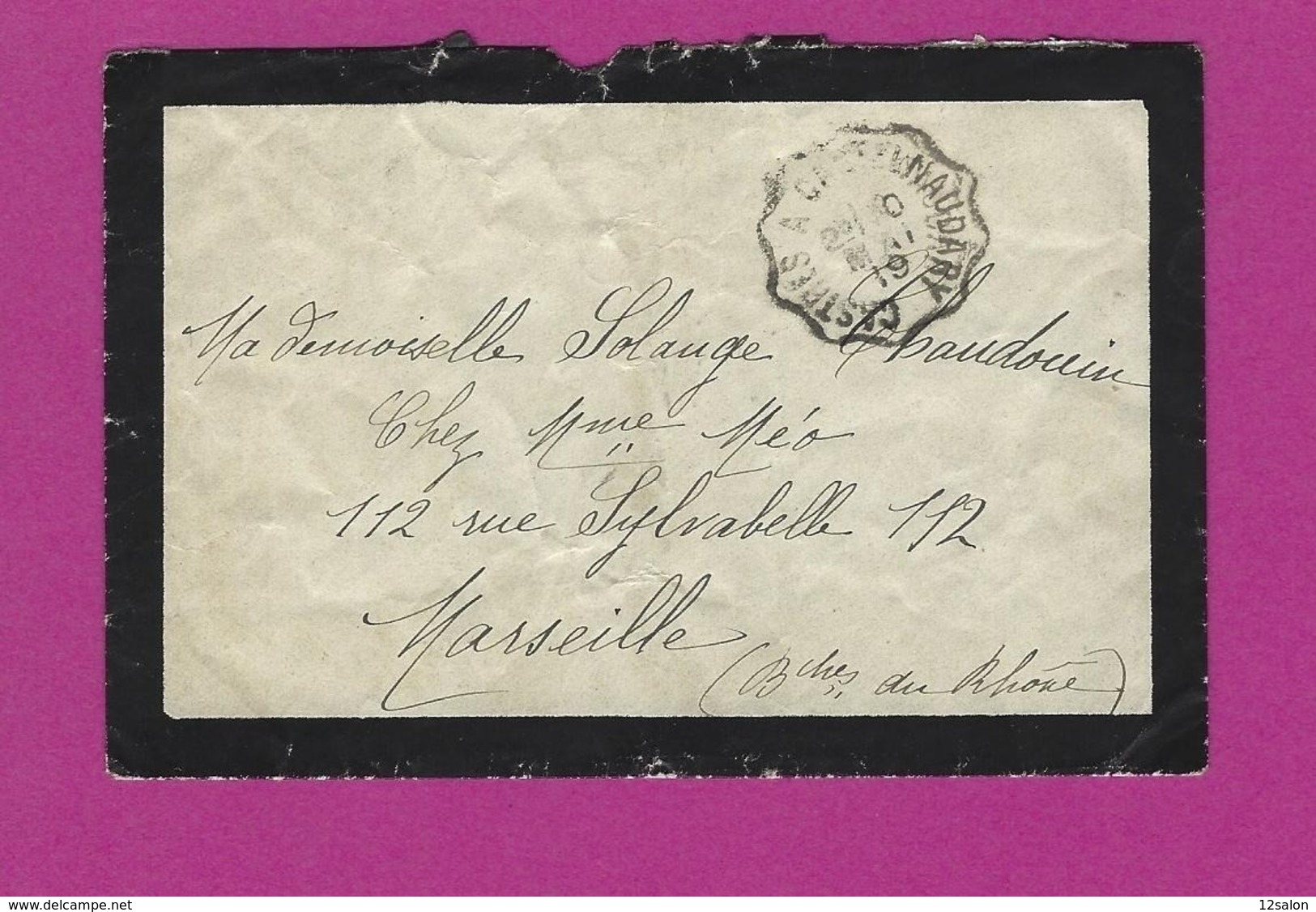 FRANCE Lettre CASTRES A CASTELNAUDARY 1919 - Posta Ferroviaria