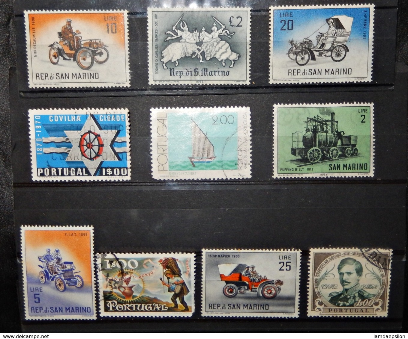A104  PORTUGAL LOT OF 10 DIFFERENT STAMPS - Other & Unclassified