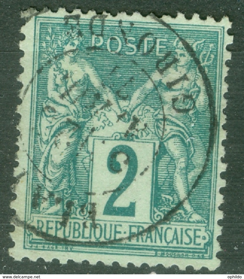 France  74  Ob  TB Et  Bien Centré - 1876-1898 Sage (Type II)