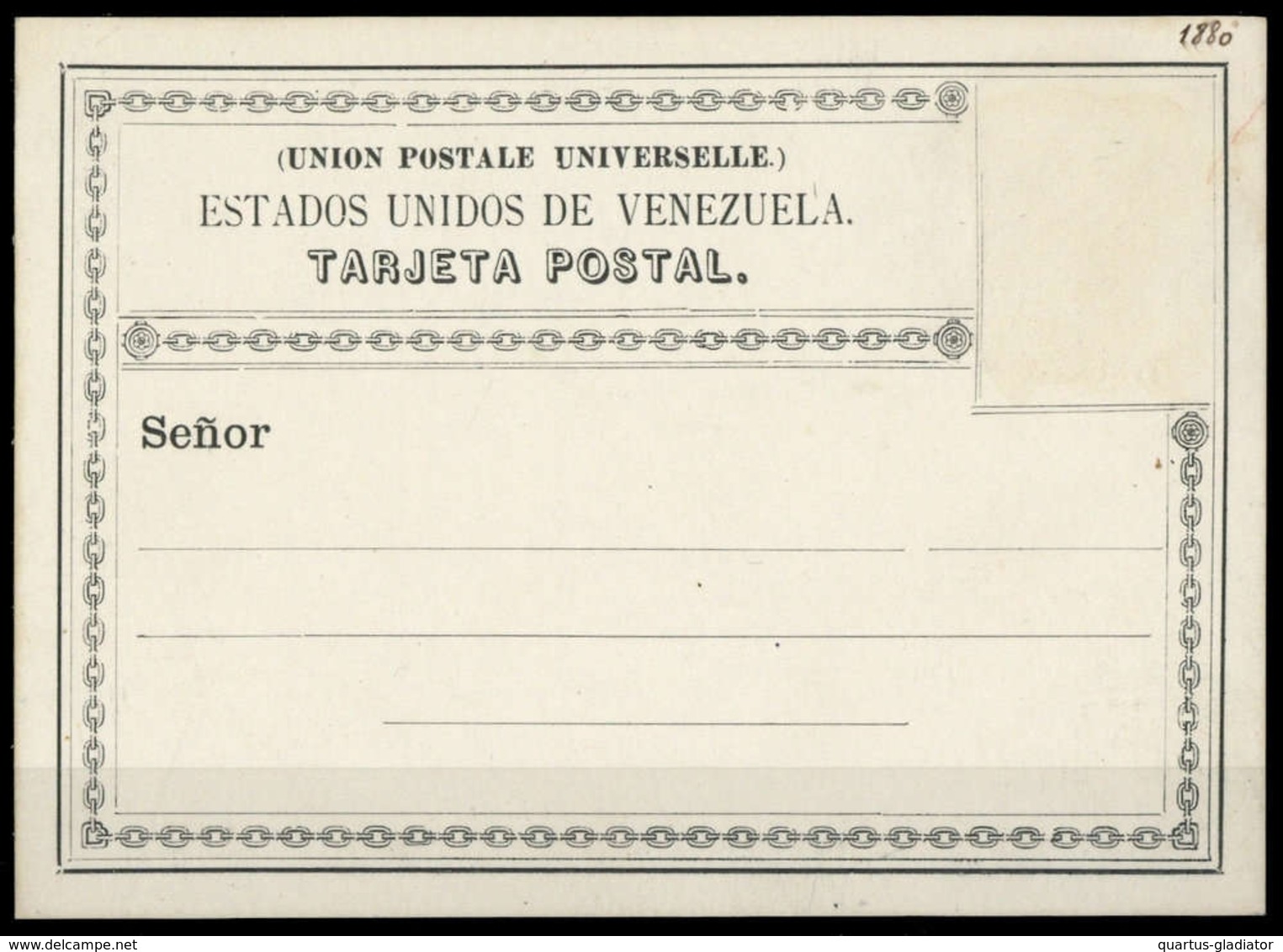 1880, Venezuela, P, Brief - Venezuela