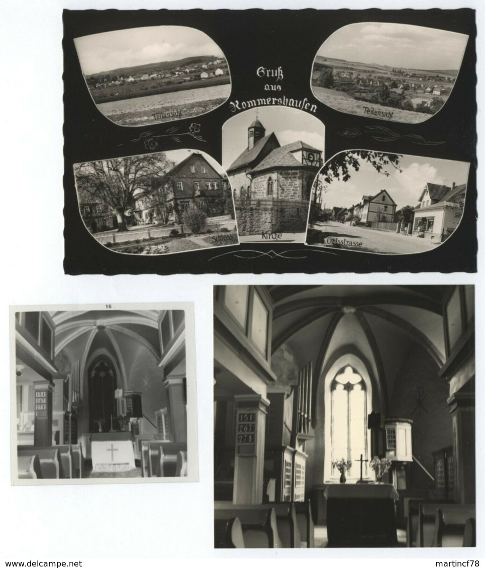 Rommershausen Postkarte Und Kleinfoto Ev. Kirche Schwalmstadt Schwalm-Eder-Kreis - Schwalmstadt