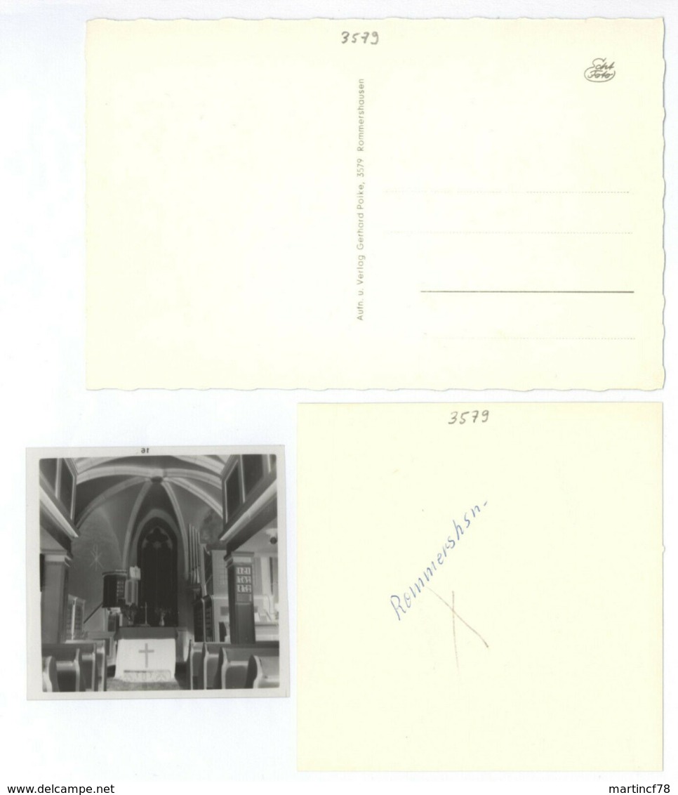 Rommershausen Postkarte Und Kleinfoto Ev. Kirche Schwalmstadt Schwalm-Eder-Kreis - Schwalmstadt