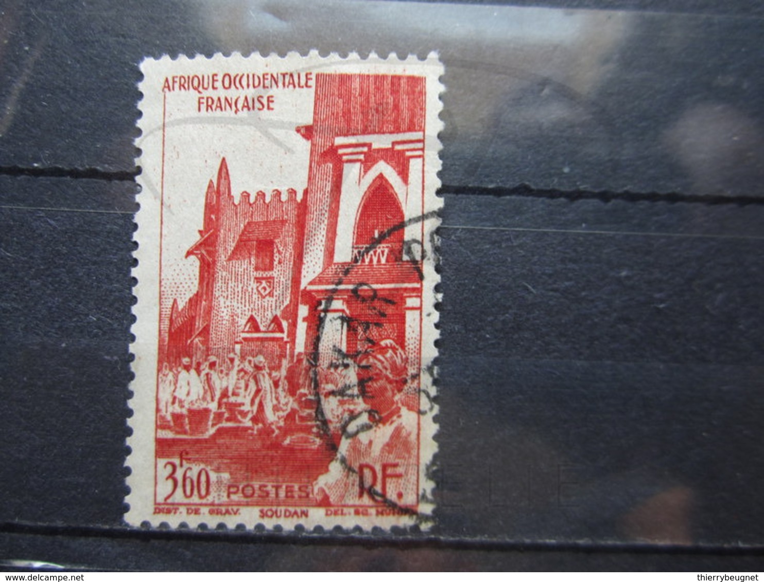 VEND BEAU TIMBRE D ' A.O.F. N° 35 , OBLITERATION " DAKAR " !!! - Used Stamps