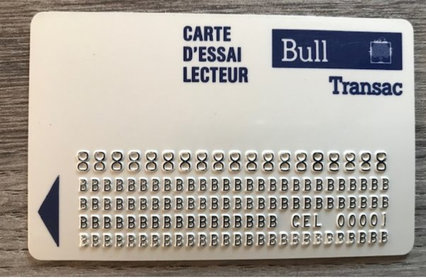 BUll - Carte D'essai Lecteur - Other & Unclassified