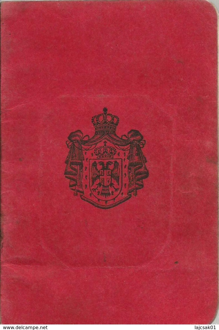 Kingdom Of Serbs Croats And Slovenes 1922.  Passport Pasaporte Passeport Passaporto Passaporte - Documents Historiques