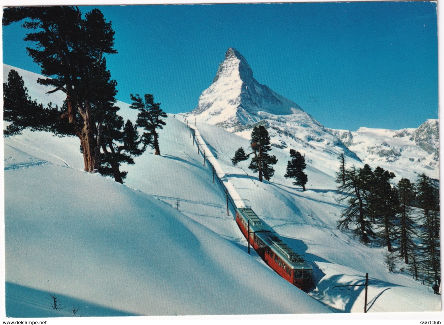 Zermatt - Die Gornergratbahn 1616-3130 M - Matterhorn 4478 M - (Schweiz/Suisse) - Treinen