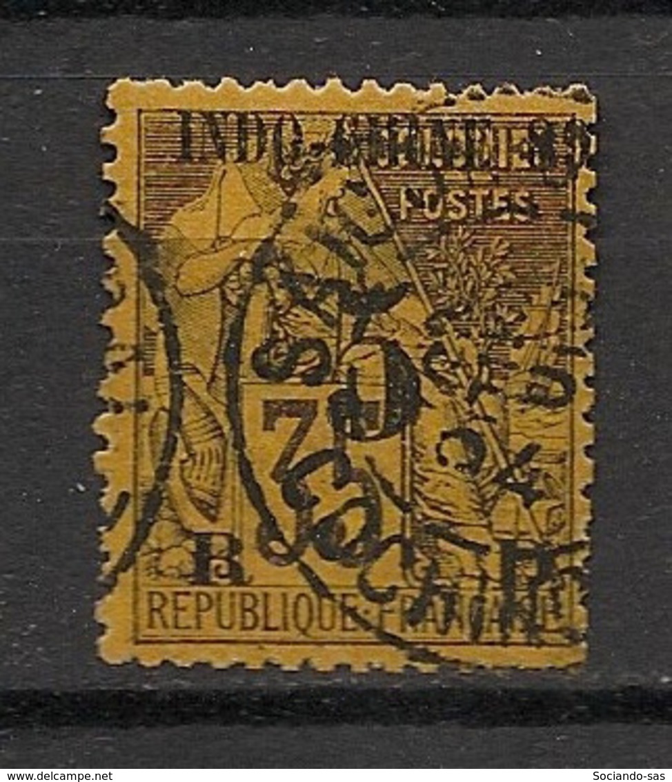 Indochine - 1889 - N°Yv. 2 - Alphée Dubois 5c Sur 35c Violet Sur Jaune - Oblitéré / Used - Gebraucht