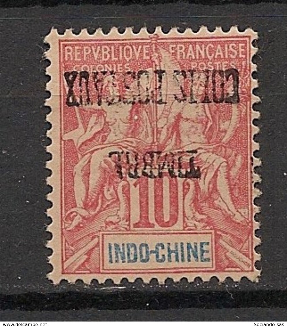 Indochine - 1899 - Colis Postaux N°Yv. 5c - Type Groupe 10c Rouge - Variété Surcharge Renversée - Neuf * / MH VF - Autres & Non Classés