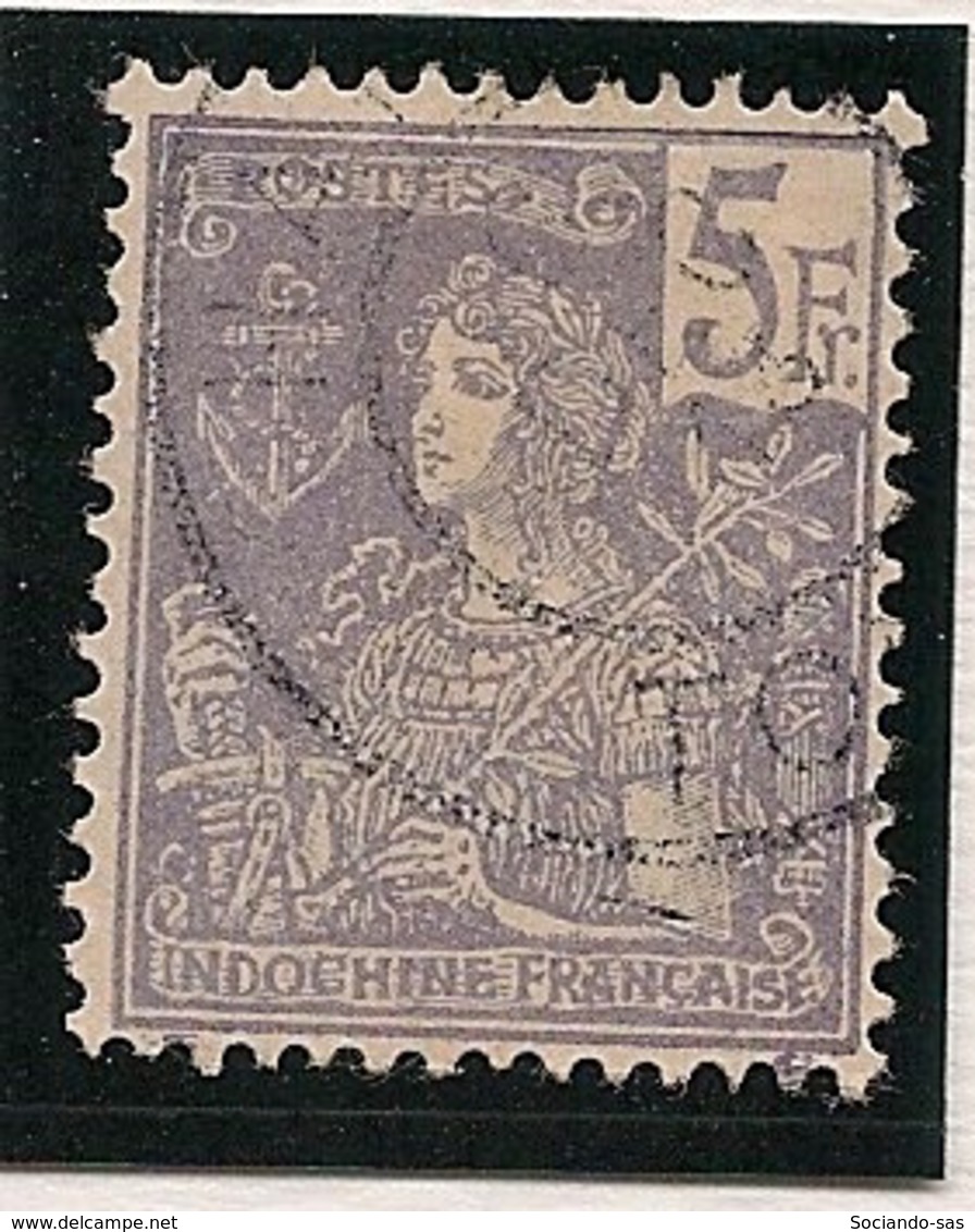 Indochine - 1904-06 - N°Yv. 39 - Type Grasset 5f Violet - Oblitéré / Used - Gebruikt