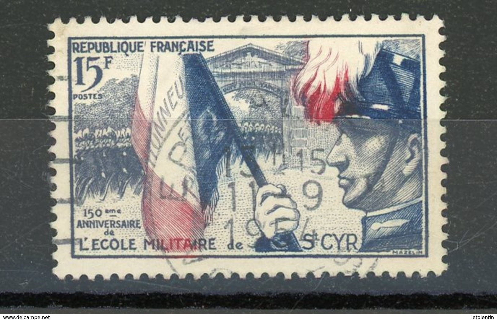 FRANCE - ANN. DE St CYR - N° Yvert 996 Obli Ronde De EP?  1954 - Oblitérés