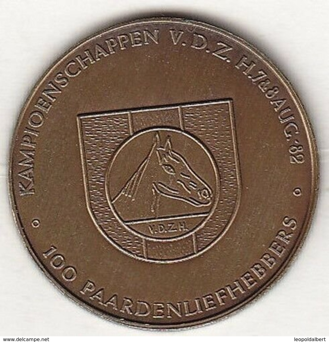 100 PAARDENLIEFHEBBERS KAMPIOENSCHAPPEN V.D.Z. 1982 BOOISCHOT ST-SALVATOR - Gemeentepenningen