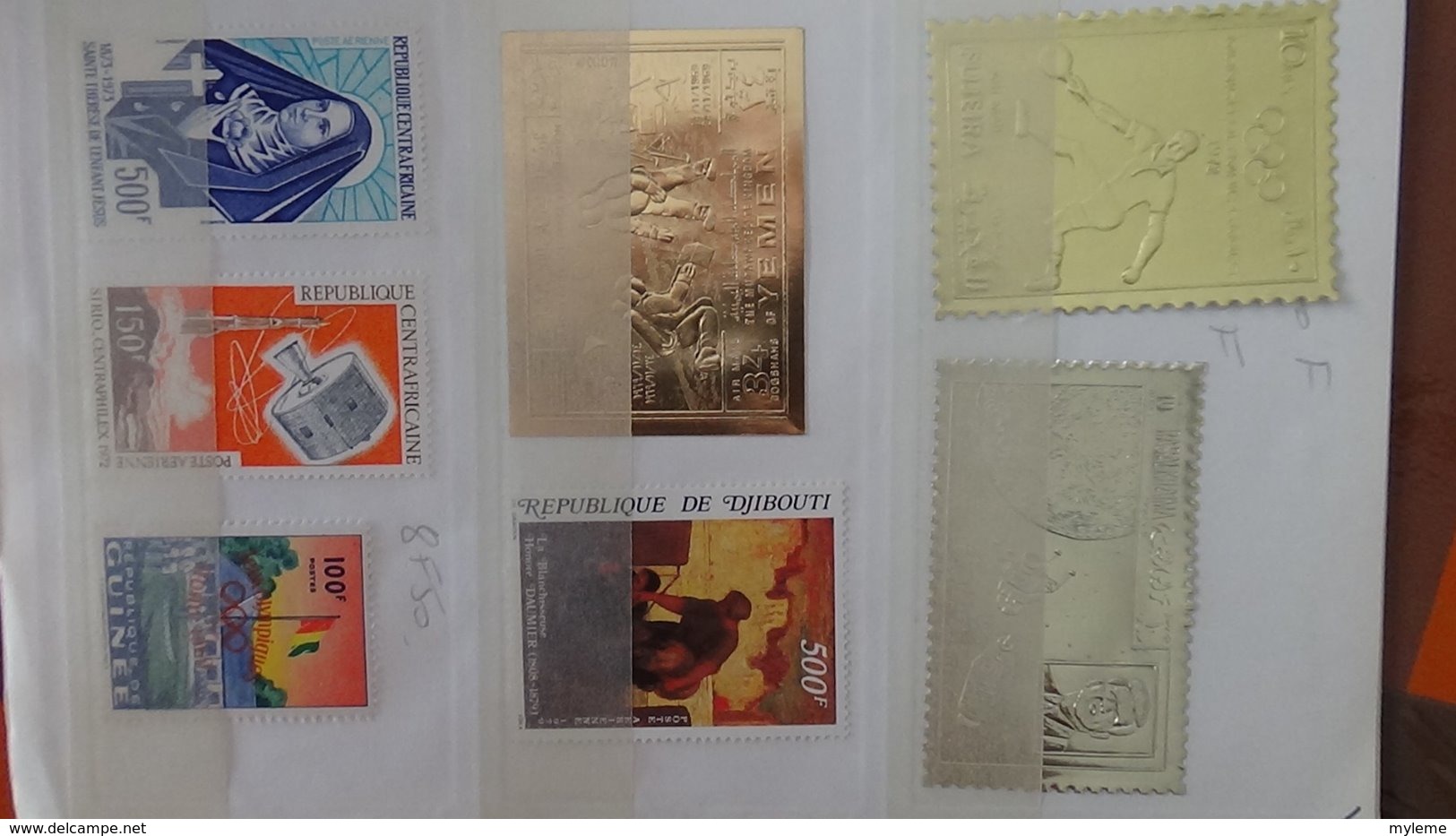 Sélection De Bonnes Valeurs ** Ou Oblitérées D'AFRIQUE Dont Timbres En Or Dans Un Carnet à Choix . A Saisir !!! - Verzamelingen (in Albums)