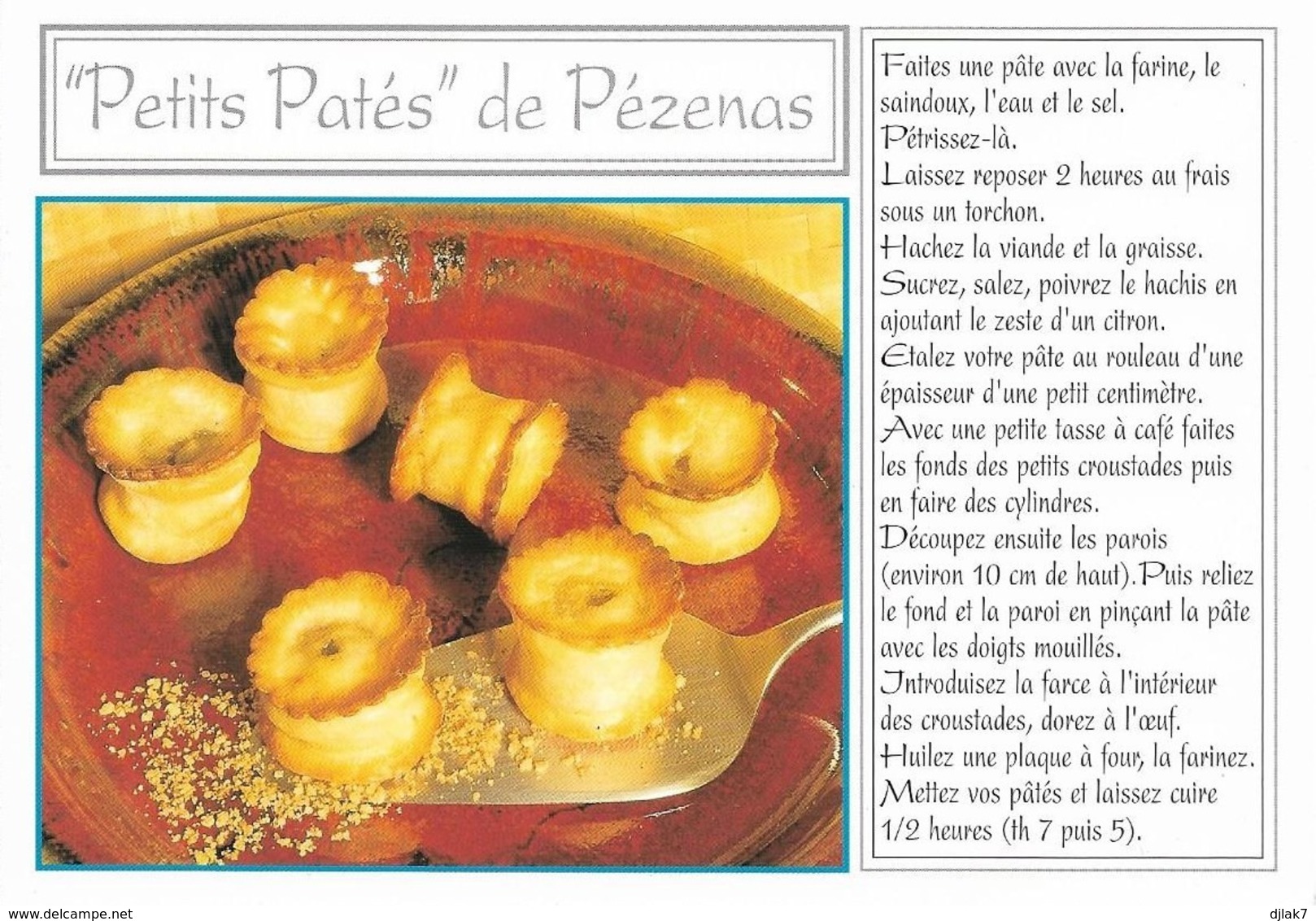 Recette Des Petits Patés De Pézenas (2 Scans) - Recettes (cuisine)