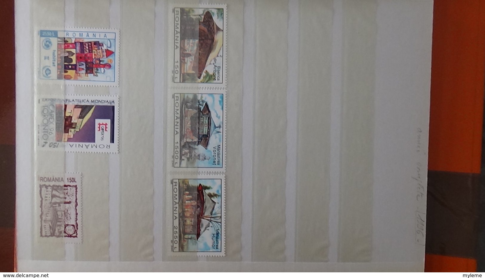 Petite collection de ROUMANIE entre 1994 et 1996 en timbres et blocs ** . A saisir !!!