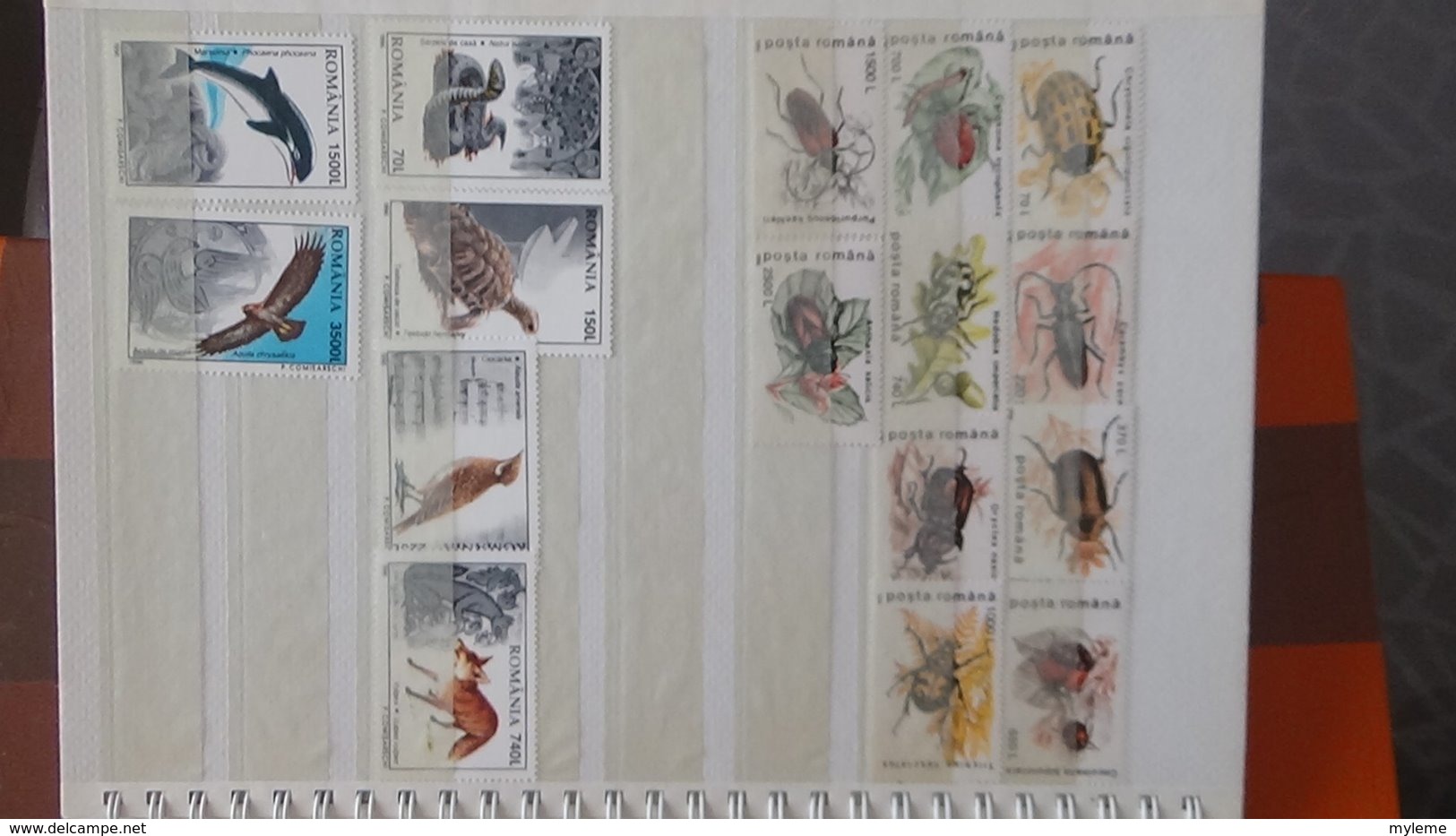 Petite collection de ROUMANIE entre 1994 et 1996 en timbres et blocs ** . A saisir !!!