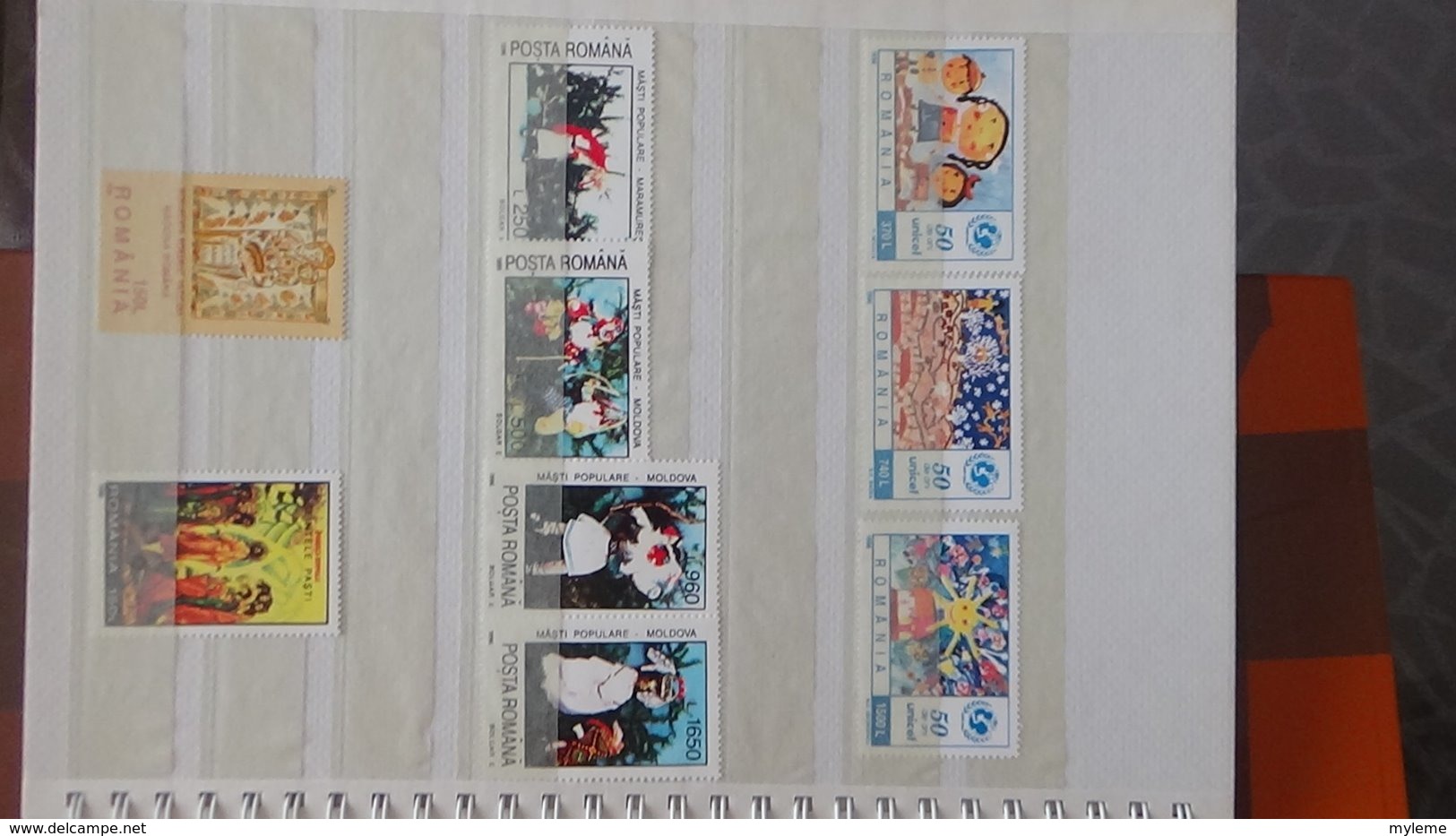 Petite collection de ROUMANIE entre 1994 et 1996 en timbres et blocs ** . A saisir !!!