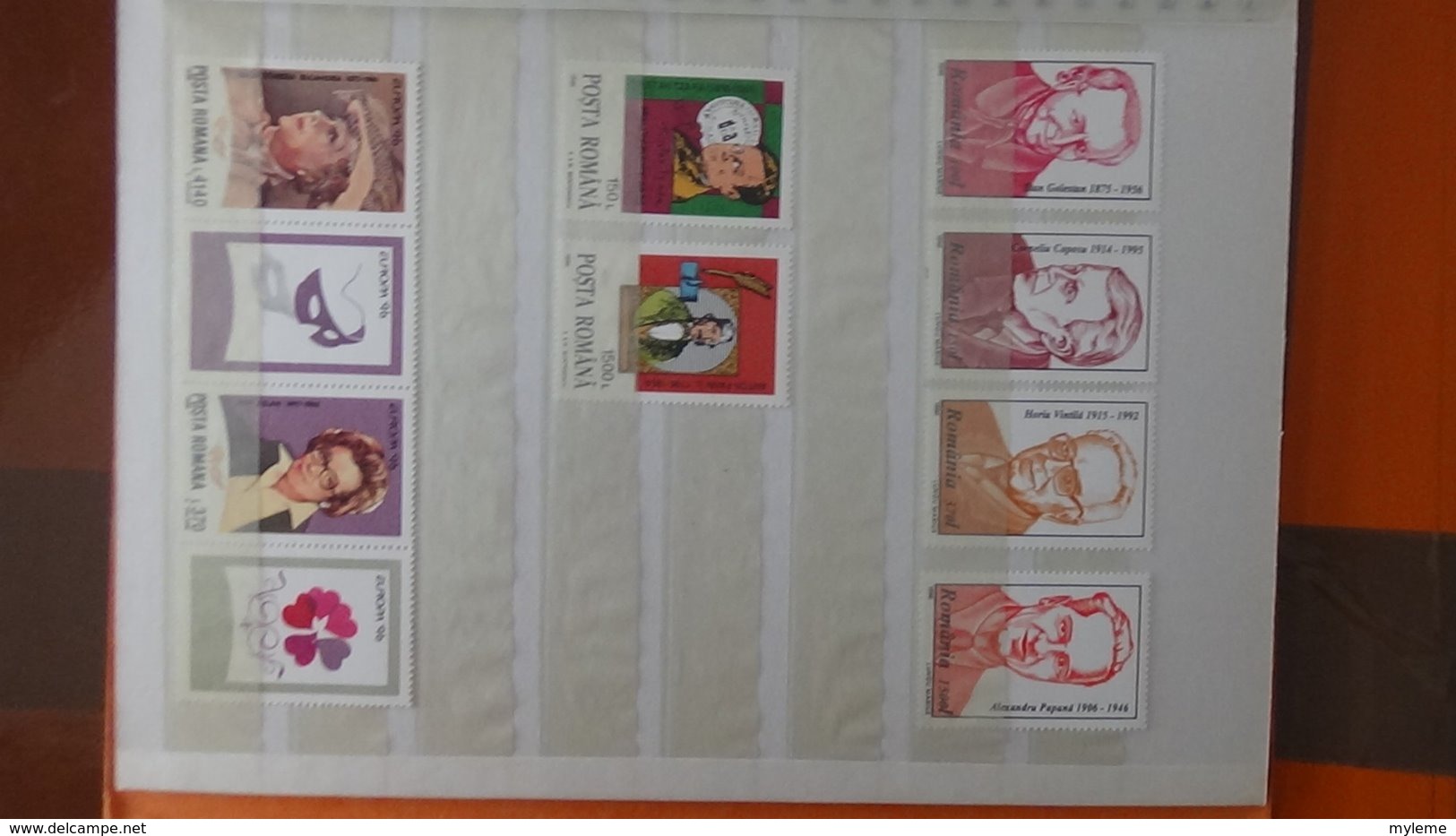 Petite collection de ROUMANIE entre 1994 et 1996 en timbres et blocs ** . A saisir !!!