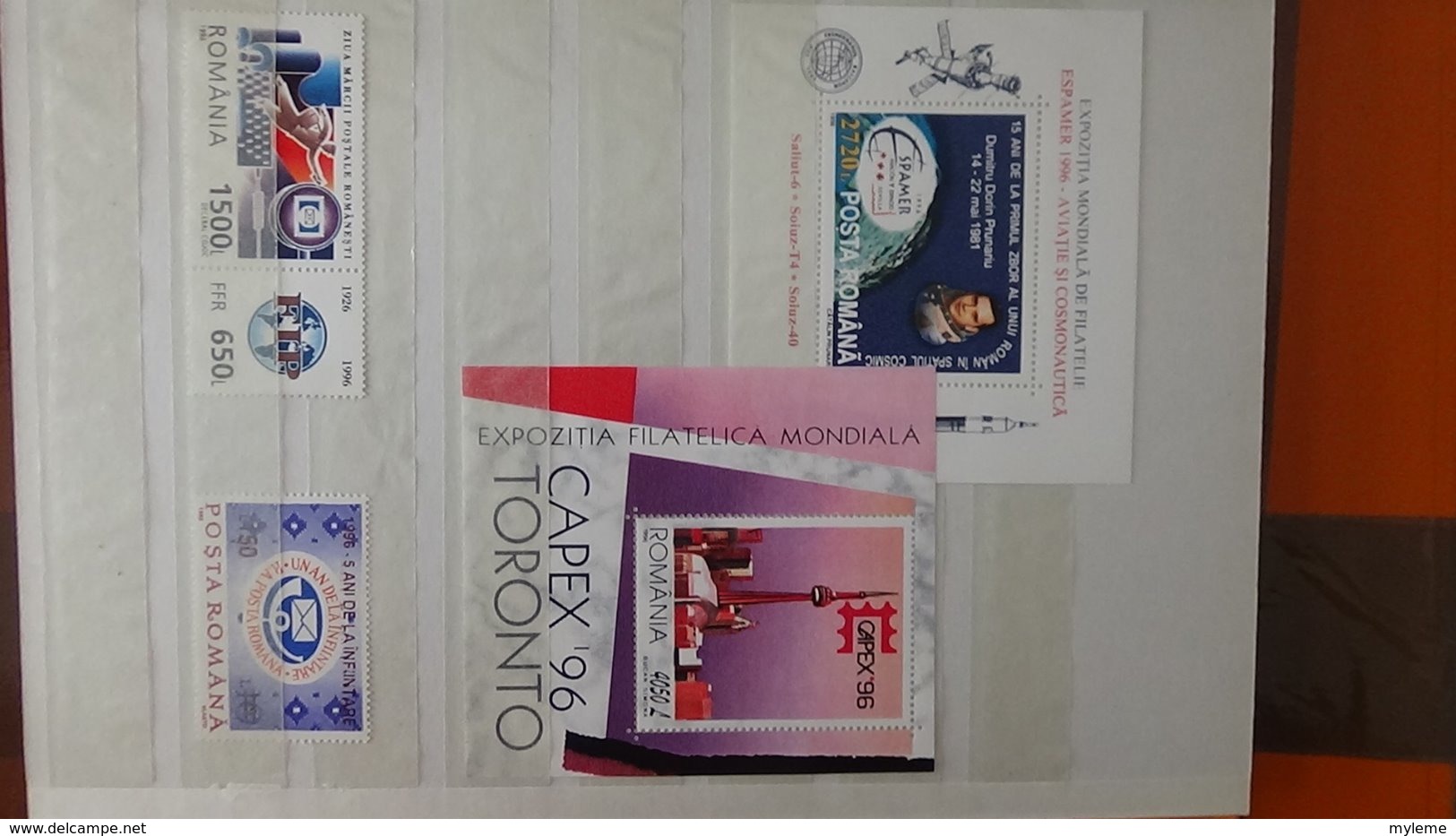 Petite collection de ROUMANIE entre 1994 et 1996 en timbres et blocs ** . A saisir !!!