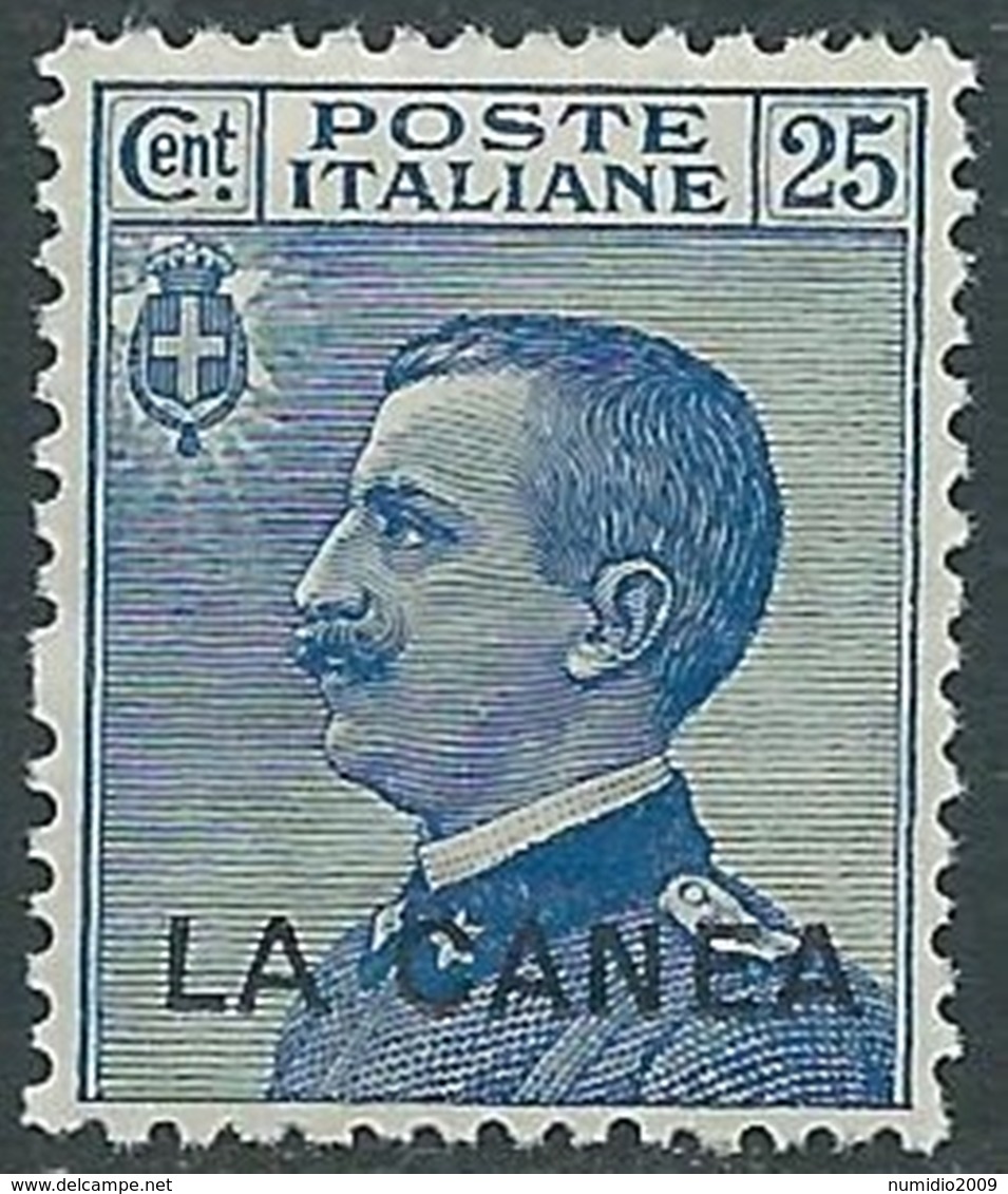 1907-12 LEVANTE LA CANEA EFFIGIE 25 CENT MNH ** - RB2-9 - La Canea