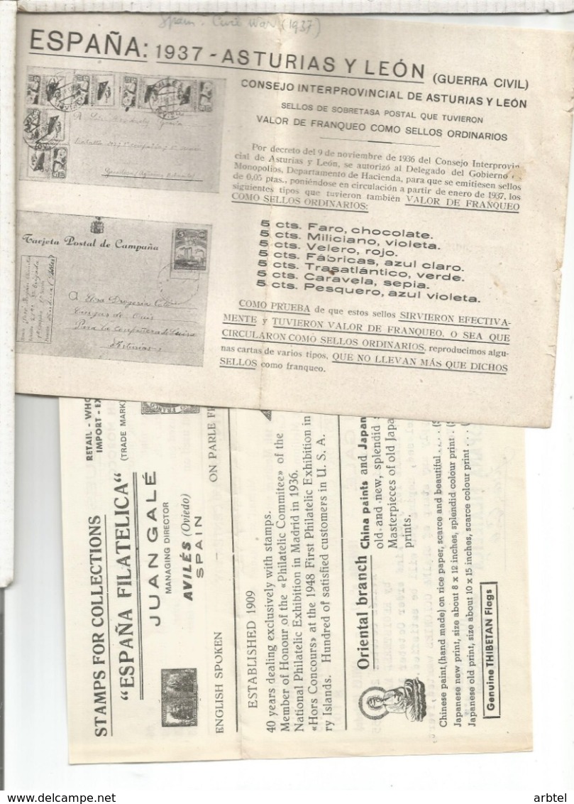 AVILES ASTURIAS CC CERTIFICADA A USA 1956 CON PUBLICIDAD ESPAÑA FILATELIACA JUAN GALE - Covers & Documents