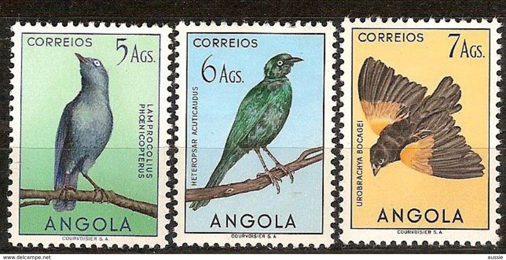 Angola 1951 Yvertn° 341-343 ***  MNH Cote 22,75 € Faune Oiseaux Vogels Birds  Part D' Une Série Courante - Autres & Non Classés