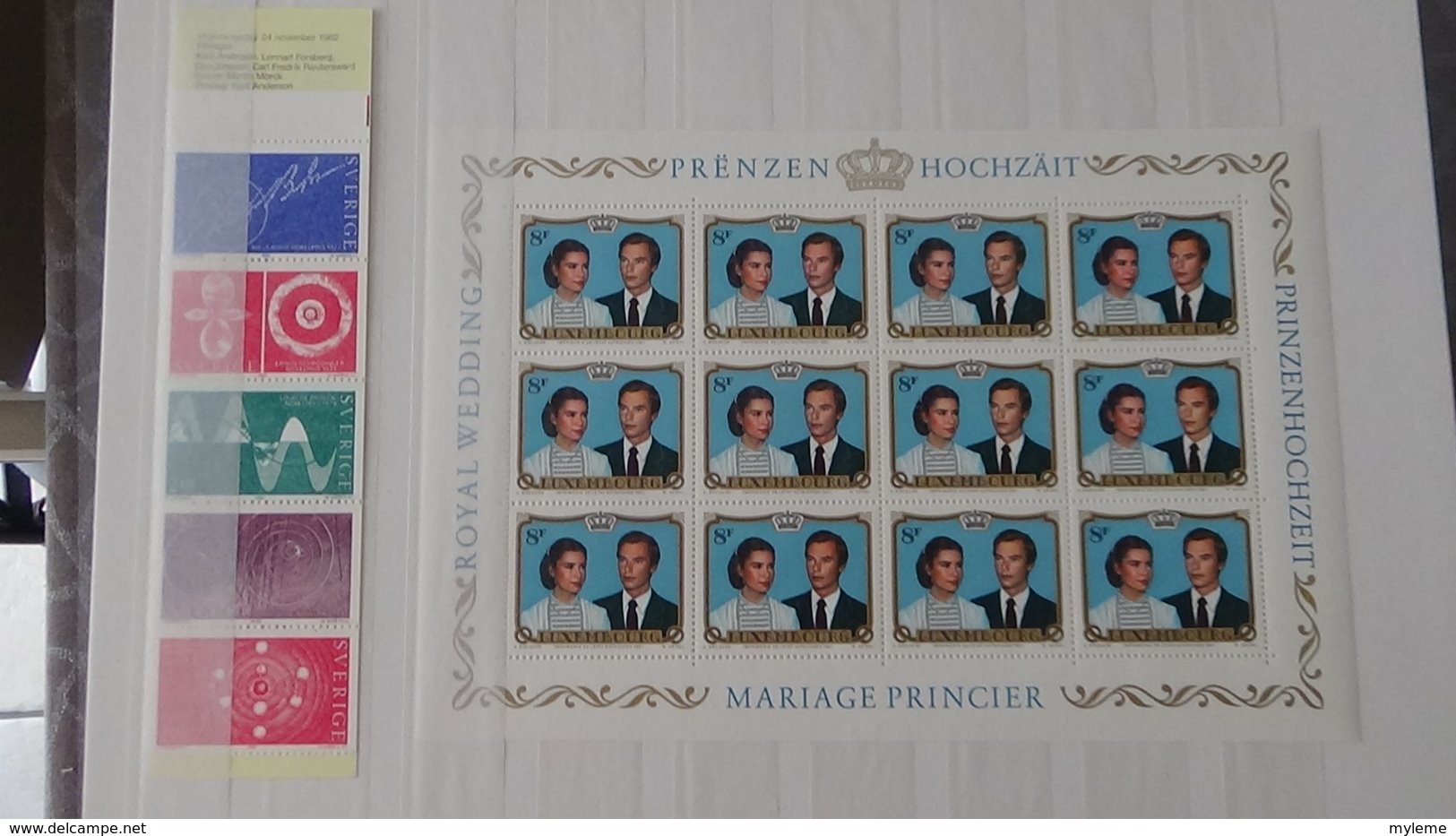 Plus de 140 blocs, bandes, carnets ** + timbres de différents pays. A saisir !!!