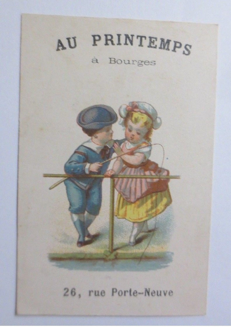Kaufmannsbilder, Au Printemps, Kinder, Angeln,   1898 ♥  - Sonstige & Ohne Zuordnung