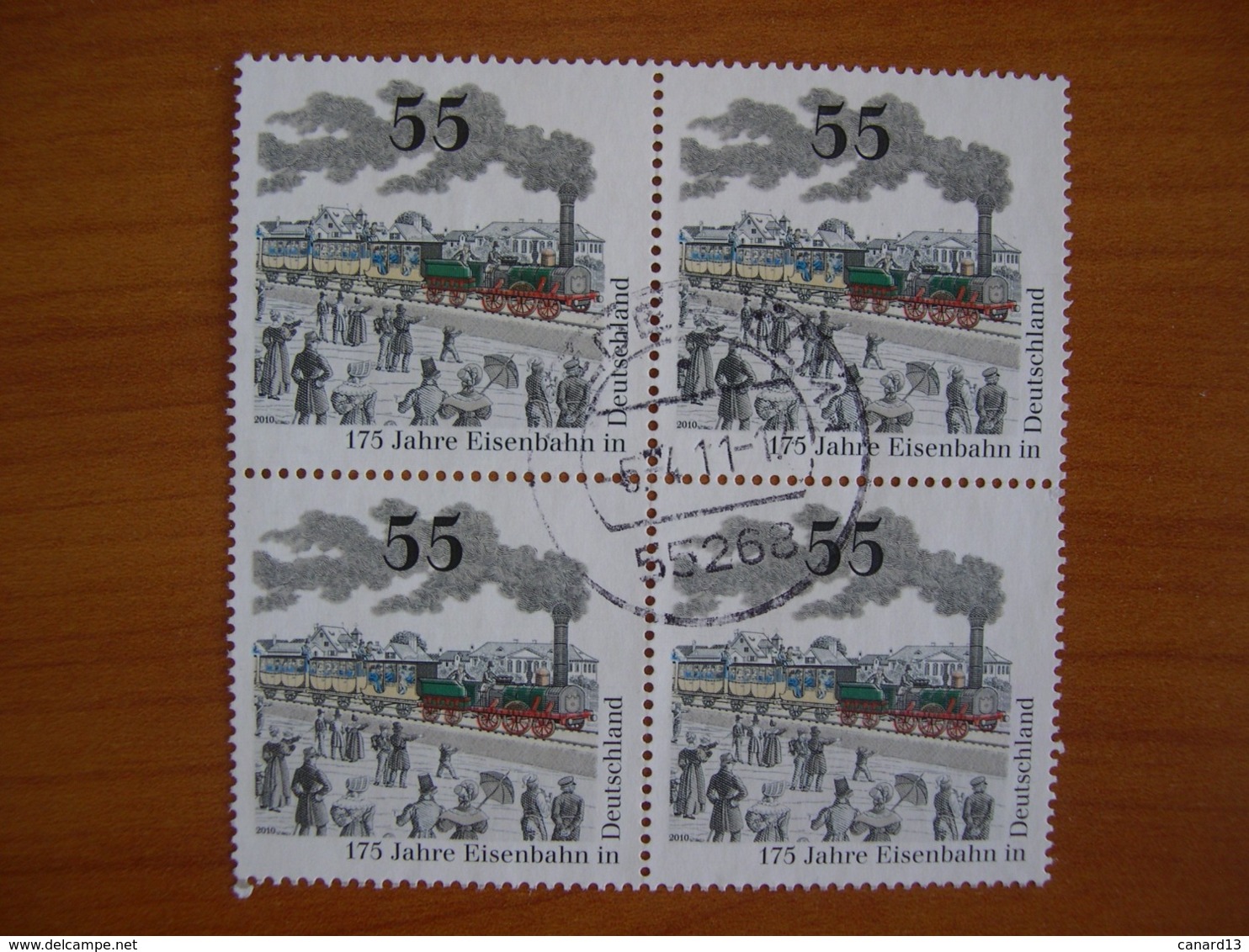 Allemagne Obl N° 2658 Bloc De 4 - Used Stamps