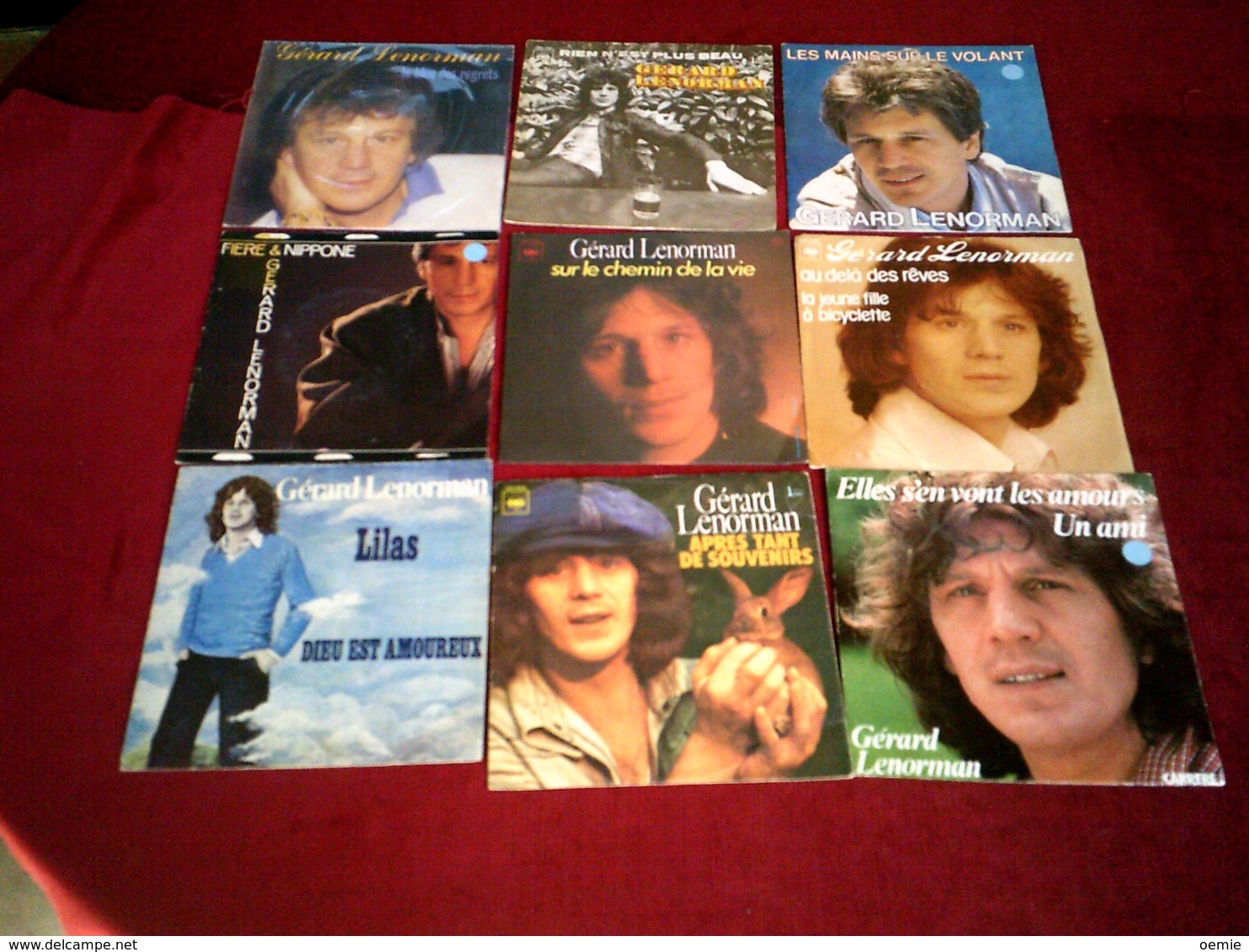 GERARD LENORMAND    °  COLLECTION DE 22 VINYLES   45 TOURS DIFFERENTS - Volledige Verzamelingen